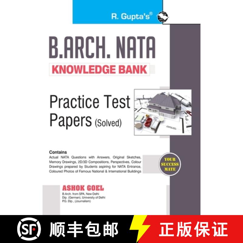 【3-4周达】B. Arch. NATA Knowledge Bank Practice Test Papers [9789388642897]
