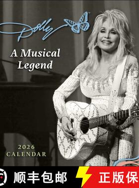 【3-4周达】Dolly Parton: A Musical Legend 2026 Mini Wall Calendar [9781524896690]