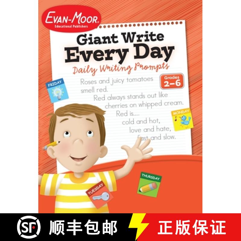 【4周达】Giant Write Every Day: Daily Writing Prompts, Grade 2 - 6 Teacher Resource [9781557996046]
