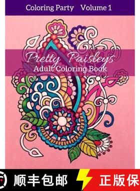 预订 Pretty Paisleys: Adult Coloring Book [9780473342920]
