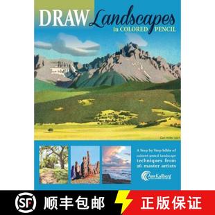 DRAW 9781979410953 Guide The 4周达 Ultimate Landscapes Colored Step Pencil
