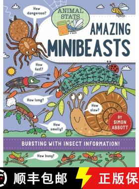 【3-4周达】Animal Stats: Minibeasts [9781526328731]