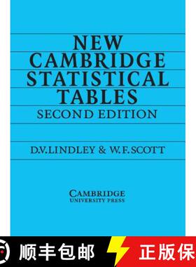 【3-4周达】新剑桥统计表 New Camb Statistical Tables [9780521484855]