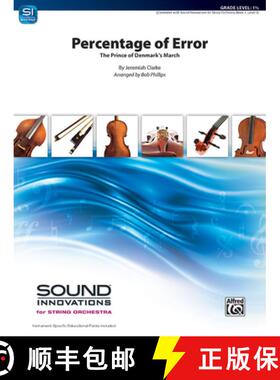【3-4周达】Percentage of Error: The Prince of Denmark March, Conductor Score & Parts [9781470650261]