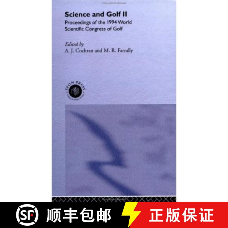 【3-4周达】Science and Golf II: Proceedings of the World Scientific Congress of Golf - St.Andrews, Sc... [9780419187905]