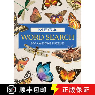 【3-4周达】Mega Word Search: 300 Awesome Puzzles [9781577155942]