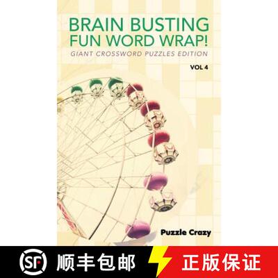 预订 Brain Busting Fun Word Wrap! Vol 4: Giant Crossword Puzzles Edition [9781683054627]