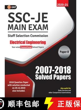【3-4周达】SSC 2021 : Junior Engineer - Electrical Engineering Paper II - Conventional Solved Papers ... [9789390187041]