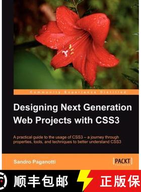 预订 Designing Next Generation Web Projects with Css3 [9781849693264]
