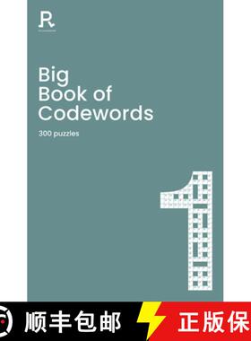 【3-4周达】Big Book of Codewords Book 1: A Bumper Codeword Book for Adults Containing 300 Puzzles [9781913602079]