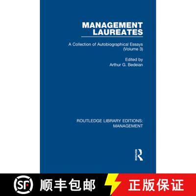 【3-4周达】精装 Management Laureates: A Collection of Autobiographical Essays (Volume 3) [9780815356752]