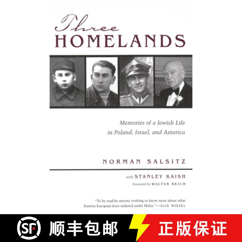 【3-4周达】Three Homelands: Memories of a Jewish Life in Poland, Israel, and America [9780815607342]