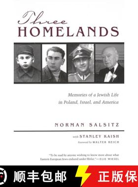 预订 Three Homelands: Memories of a Jewish Life in Poland, Israel, and America [9780815607342]