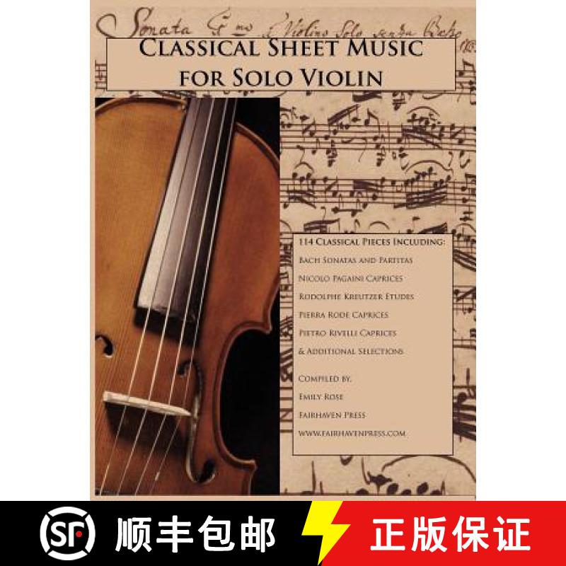 【3-4周达】Classical Sheet Music for Solo Violin [9781939497024]