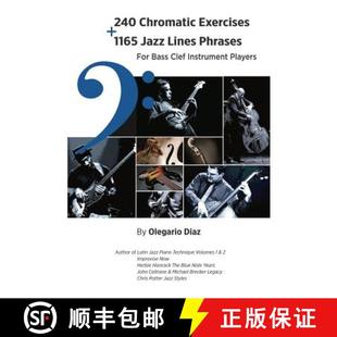 Clef 4周达 Exercises Chromatic Jazz Bass Instrument for 240 Phrases Lines 9781456632410 Players 1165