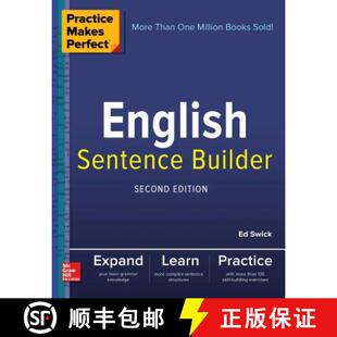 【3-4周达】Practice Makes Perfect English Sentence Builder, Second Edition [9781260019230]