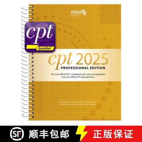 预订 CPT Professional 2025 and CPT Quickref App Bundle [9781640163164]