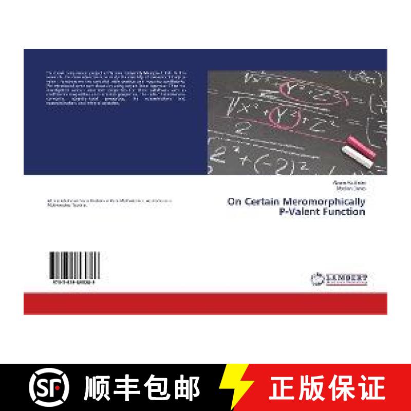 预订 On Certain Meromorphically P-Valent Function [9783659895289]