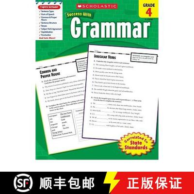 预订 Scholastic Success With Grammar, Grade 4 (Scholastic Success with Workbooks: Grammar) [9780545201049]