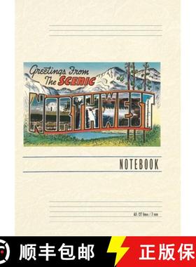 【3-4周达】Vintage Lined Notebook Greetings from the Scenic Northwest [9798385439591]