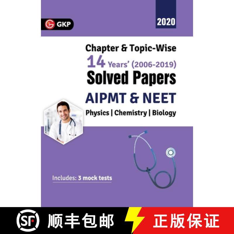 【3-4周达】AIPMT/NEET 2019 : Chapter-wise and Topic-wise 14 Years' Solved Papers (2006-2019) [9789389161915]
