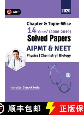 【3-4周达】AIPMT/NEET 2019 : Chapter-wise and Topic-wise 14 Years' Solved Papers (2006-2019) [9789389161915]