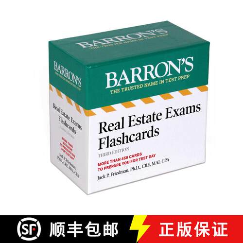 【3-4周达】Real Estate Exams Flashcards, Third Edition: Up-to-Date Review (Third Edition) [9781506298399]