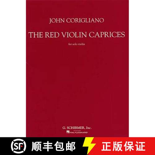 【3-4周达】John Corigliano - The Red Violin Caprices: For Solo Violin [9780634001840]