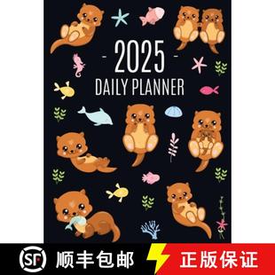 Daily Animal Organizer 2025 Otter Year Cute January Sched... Planner Months 4周达 9781965994207 December