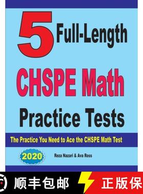 【3-4周达】5 Full-Length CHSPE Math Practice Tests: The Practice You Need to Ace the CHSPE Mathematic... [9781646124374]
