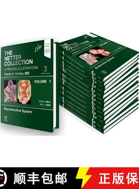 【3-4周达】Netter Collection of Medical Illustrations Complete Package [9780323881890]