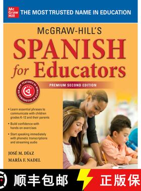 【3-4周达】McGraw-Hill's Spanish for Educators, Premium Second Edition [9781260462234]