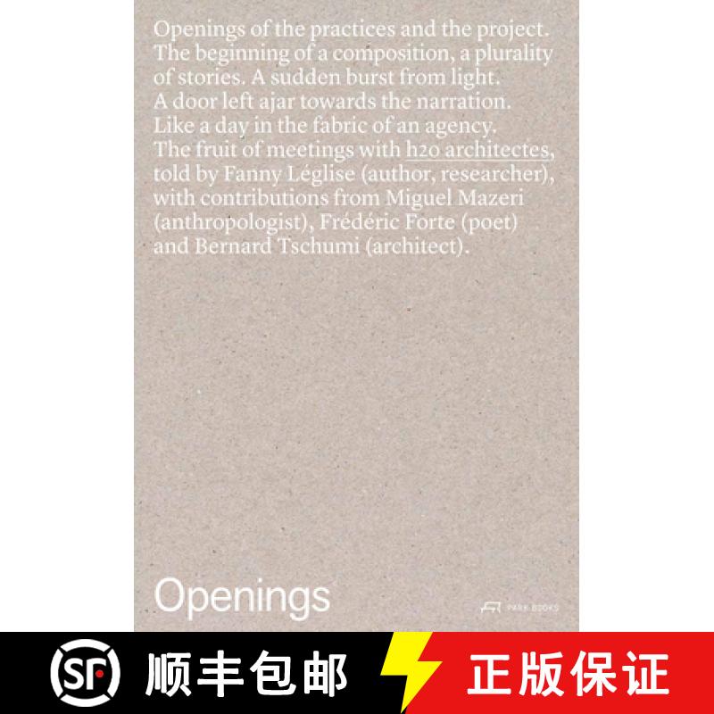 【3-4周达】Openings - h2o architectes: h2o Architects [9783038601982]