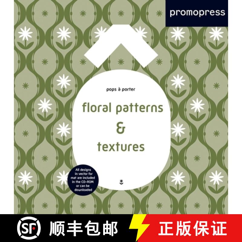 【3-4周达】Floral Patterns and Textures (with CD): Pops a Porter [9788416851164]