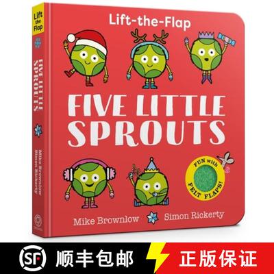 【3-4周达】Five Little Sprouts : Lift-the-Flap [9781408370117]