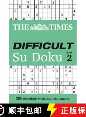 【3-4周达】The Times Difficult Su Doku Book 2: 200 Challenging Puzzles from the Times (the Times Su D... [9780007307388]
