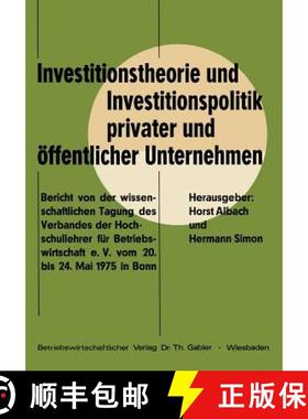 【3-4周达】Investitionstheorie Und Investitionspolitik Privater Und Öffentlicher Unternehmen: Berich... [9783409370912]