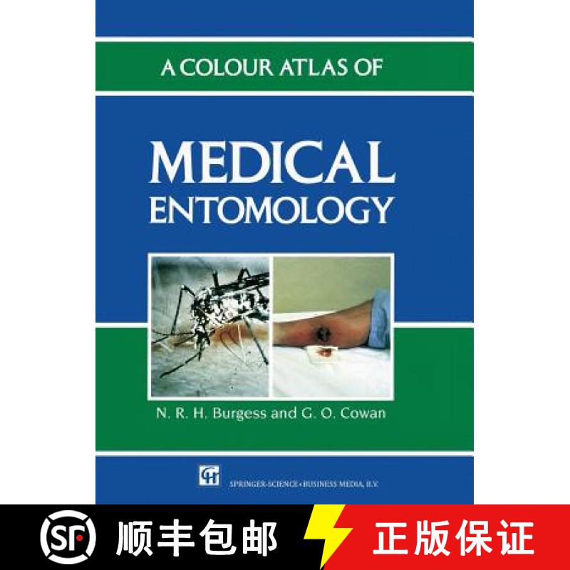 【3-4周达】A Colour Atlas of Medical Entomology [9789401046763]