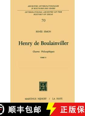 【3-4周达】Henry de Boulainviller Tome II : 0euvres philosophiques [9789024716333]