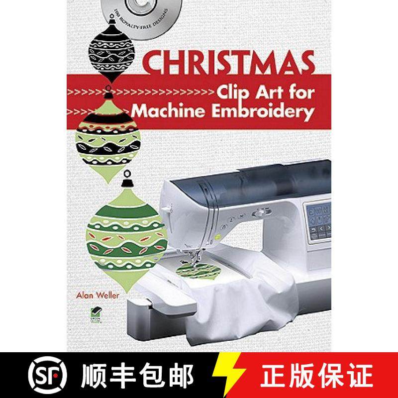【3-4周达】Christmas Clip Art for Machine Embroidery [With CDROM] [9780486992037],书籍/杂志/报纸,原版其它,淘宝优惠券,粉丝福利购,淘宝优惠卷