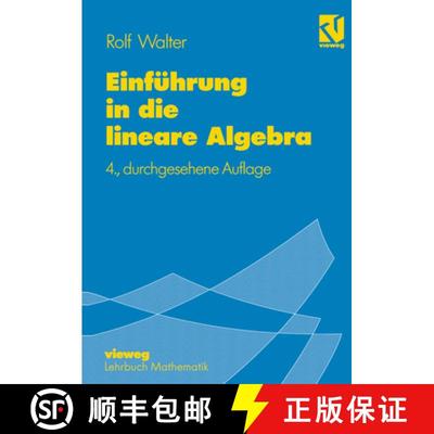 【3-4周达】Einfuehrung in die lineare Algebra (4. Auflage 1996) [9783528384883]