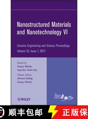 【3-4周达】Nanostructured Materials And Nanotechnology Vi: Ceramic Engineering And Science Proceeding... [9781118205976]