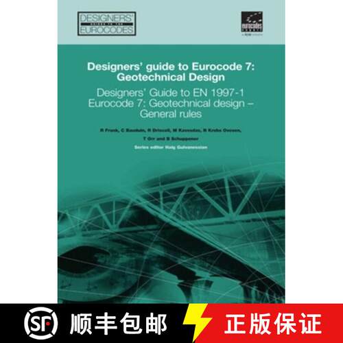 【3-4周达】精装 Designers' Guide to Eurocode 7: Geotechnical Design: Designers' Guide to En 1997-1. E... [9780727731548]
