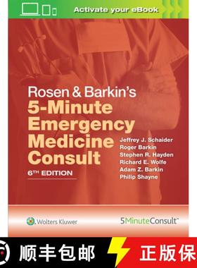 【3-4周达】Rosen & Barkin's 5 Minute Emergency Medicine Consult [9781496392954]