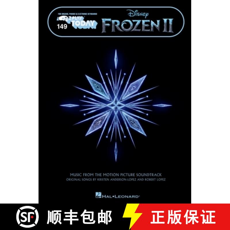 【3-4周达】Frozen 2 - E-Z Play Today Songbook Featuring Oversized Notation and Lyrics: Music from the... [9781540083722]