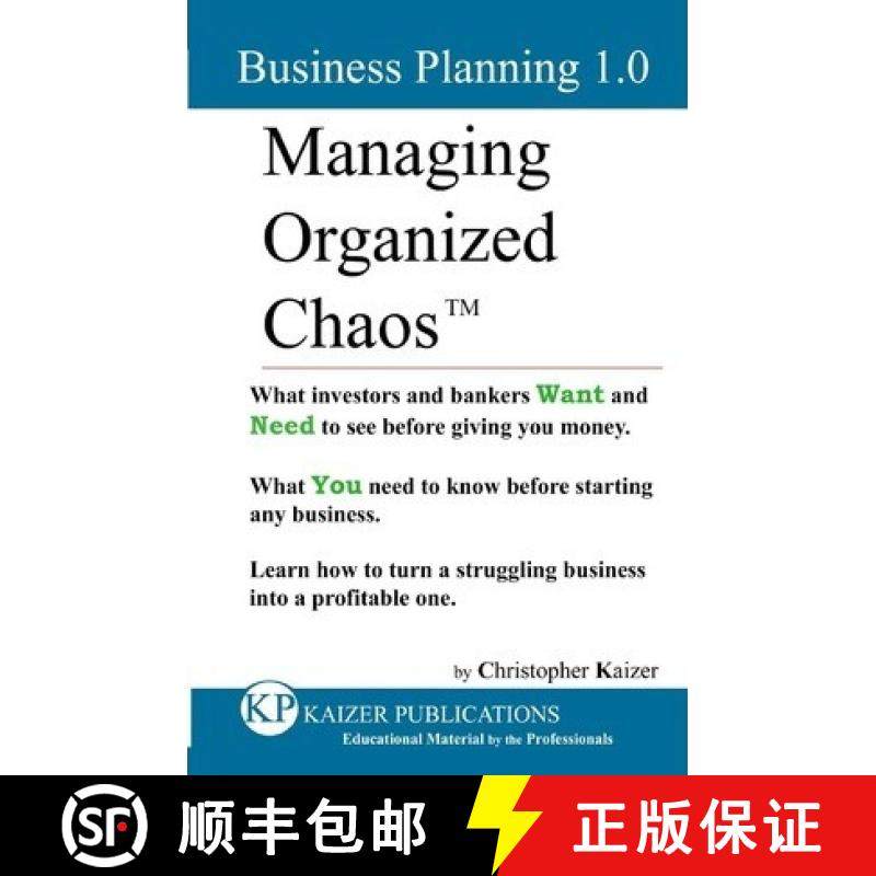 预订 Managing Organized Chaos - Business Planning 1.0: Business Planning 1.0 [9780987877307]