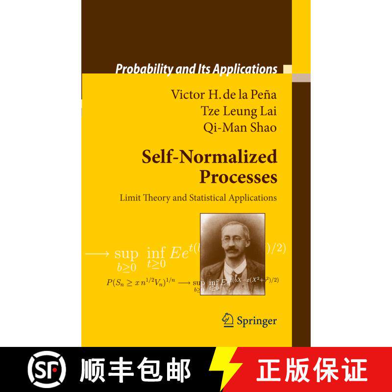 【3-4周达】Self-Normalized Processes : Limit Theory and Statistical Applications [9783642099267]