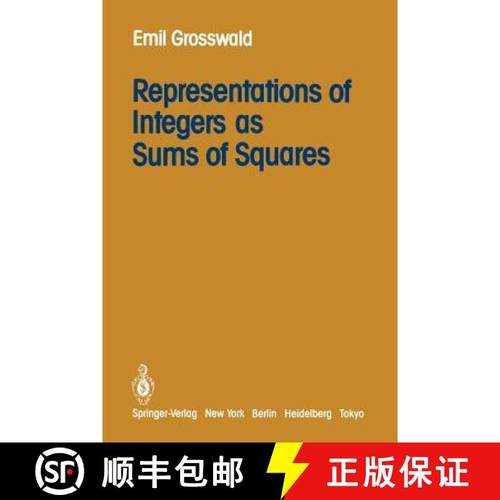 【3-4周达】Representations of Integers as Sums of Squares [9781461385684]