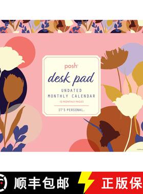 【3-4周达】Posh: Perpetual Desk Pad Undated Monthly Calendar [9781524854799]