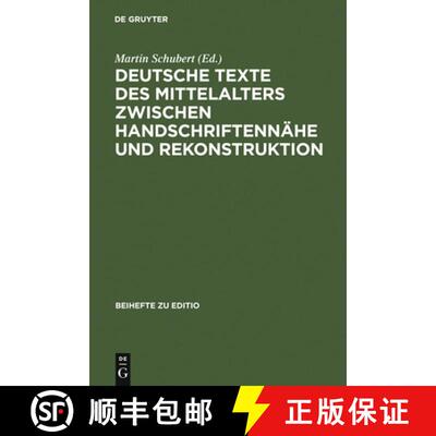 【3-4周达】精装 Deutsche Texte des Mittelalters zwischen Handschriftennahe und Rekonstruktion: Berlin... [9783484295230]